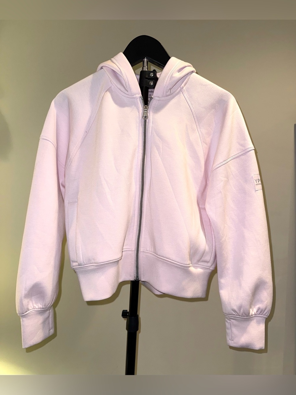 Abercrombie kids girls YPB NeoKNIT full-zip hoodie, size 11/12, like new